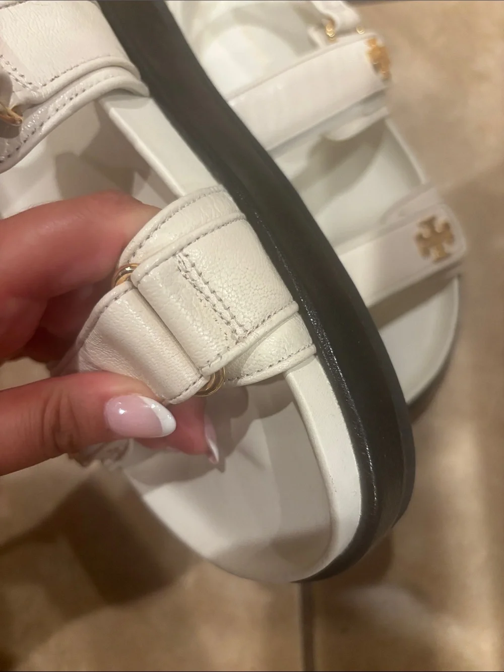 Tory Burch New Ivory Kira Sport Sandal